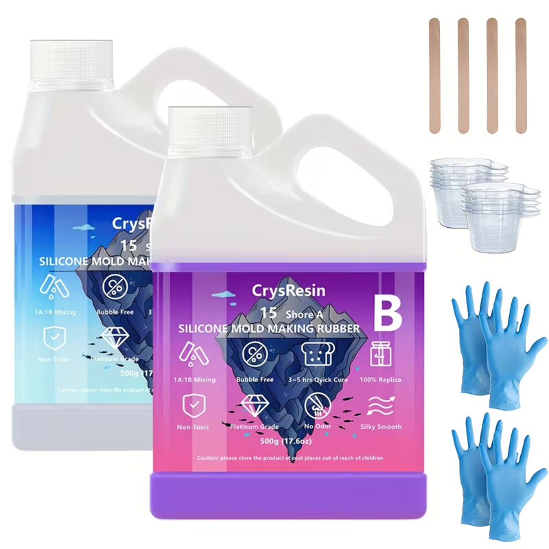 Soap Making Kit For Beginners - 500ml 2 Flaschen Flüssigsilikon für die