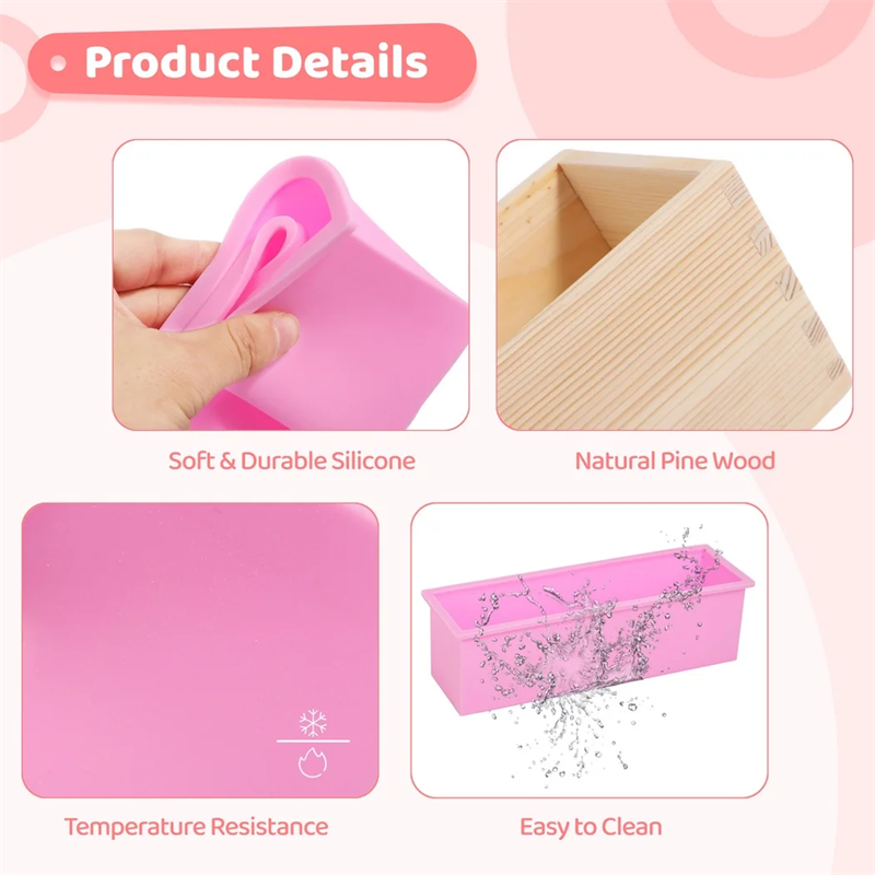 Rechteckige Silikon-Seifenform – Soap Making Kit For Beginners Bewertung und Preis