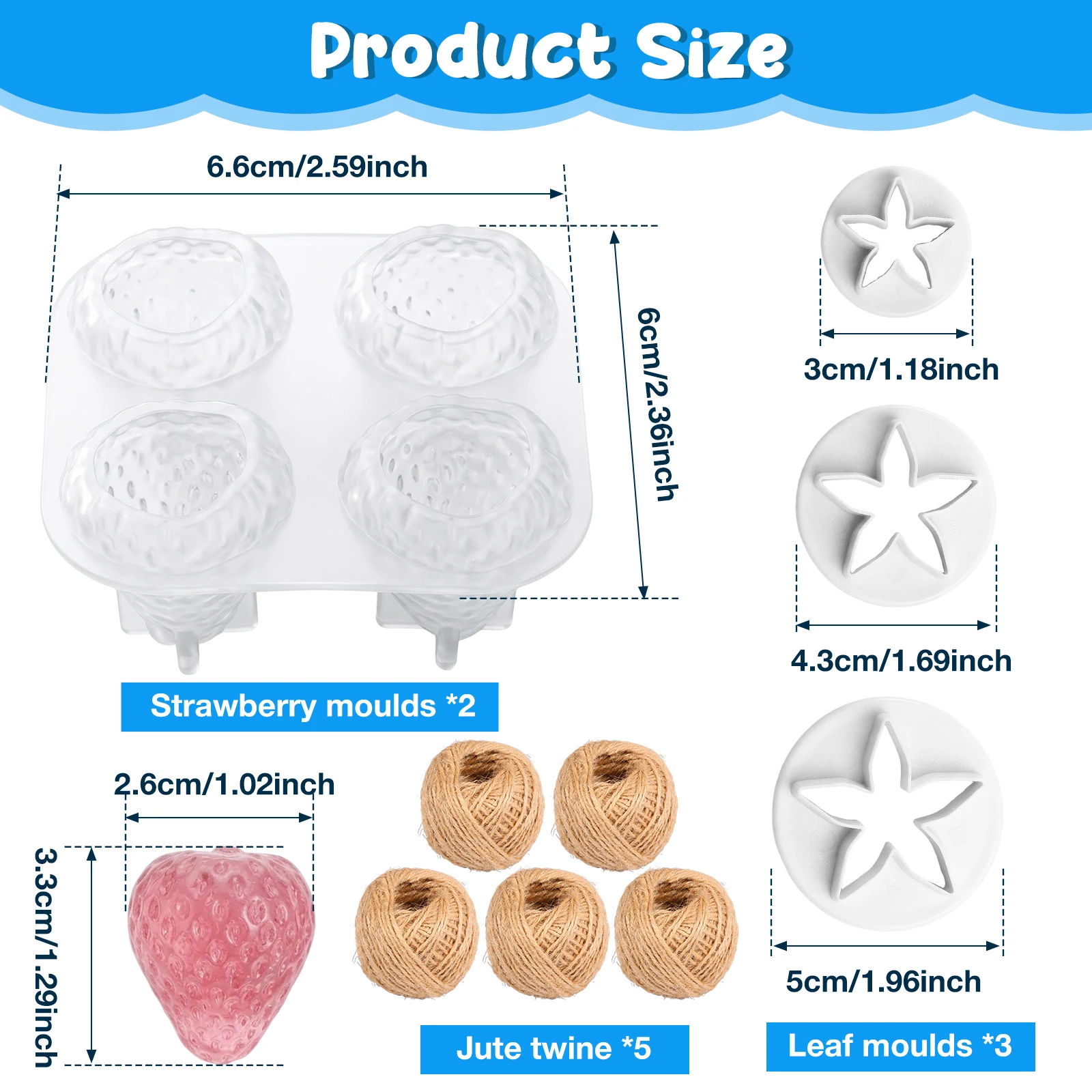 2 Stück Erdbeer-Seifenform, 4- – Soap Making Diy Kit Bewertung und Preis